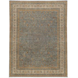 One-of-a-Kind Rectangle 12'5" X 14'7" Hand Knotted Area Rug