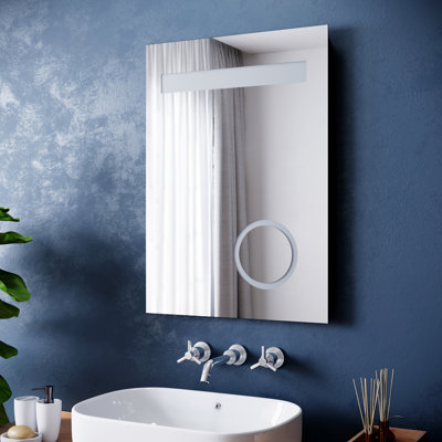 Armendariz Magnifying Fog Free Bathroom Mirror with Shaver Socket
