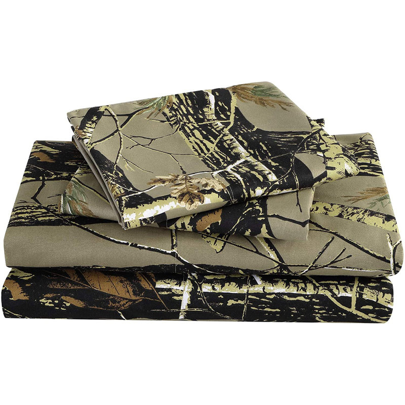 Microfiber Camouflage Sheet Set, RV Queen