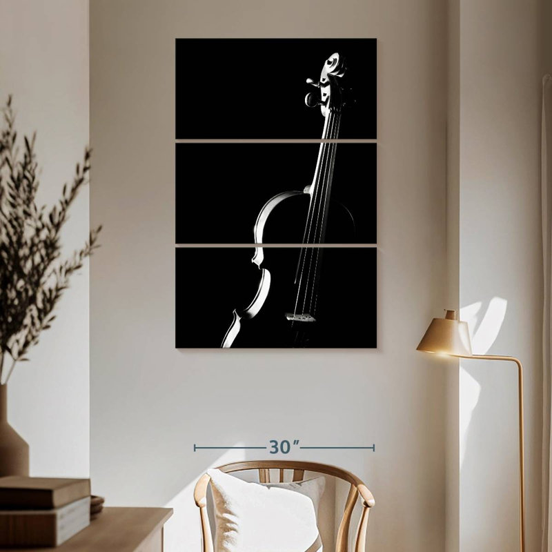 Silhouette de violon Abarca, H 65 po x l 42 po