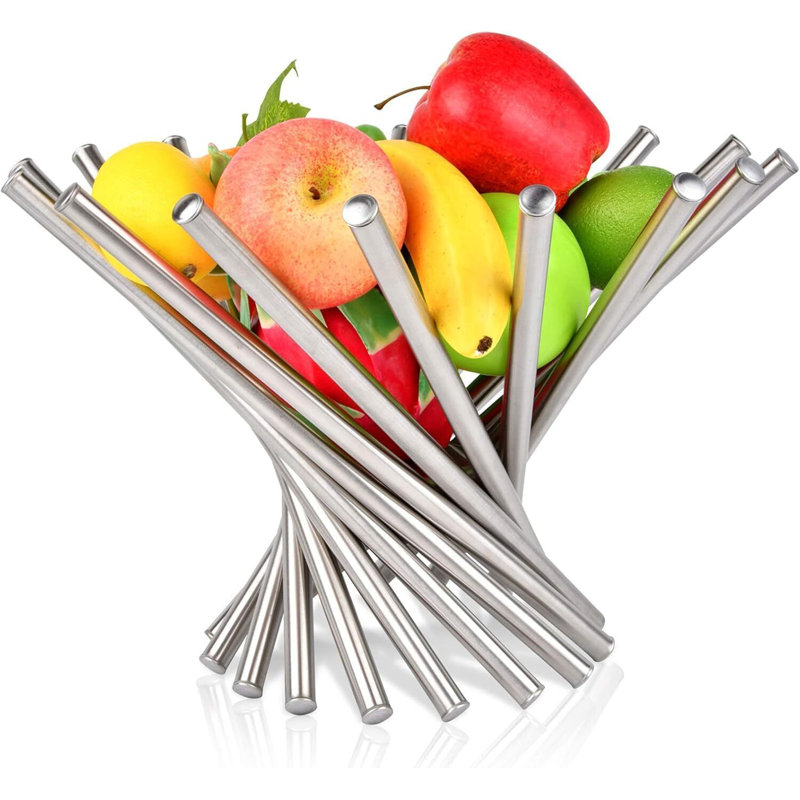 Creative Stainless Steel Rotation Fruit Bowl