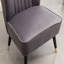 Fauteuil d'appoint rembourré en velours de style contemporain
