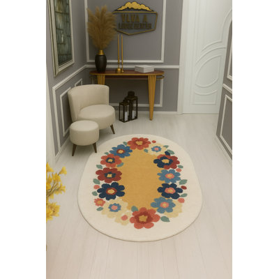 Tapis tissé crème Mosso