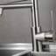 Robinet de cuisine avec douchette extractible en acier inoxydable