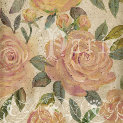 Roses peintes rétro I