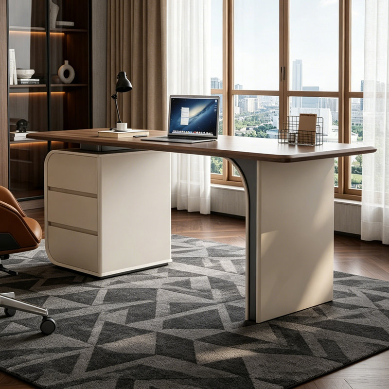 Bureau simple à domicile, 29.53" H x 62.99" W x 27.56" D