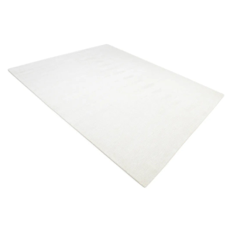 Cordi Striped Area Rug in Ivory/Light Gray, Rectangle 3' x 5'
