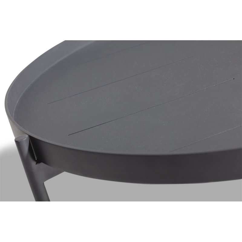 Saltö Lounge Table, Charcoal Gray, 22" W x 22" L x 16.5" H