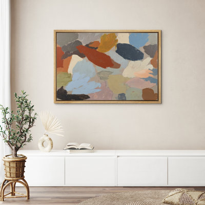 Reproduction d'art colorée et abstraite moderne pour le salon, reproduction d'art sur toile encadrée dans la chambre principale