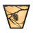 Rustic Lodge Steel Flush Mounted Sconce-124966830