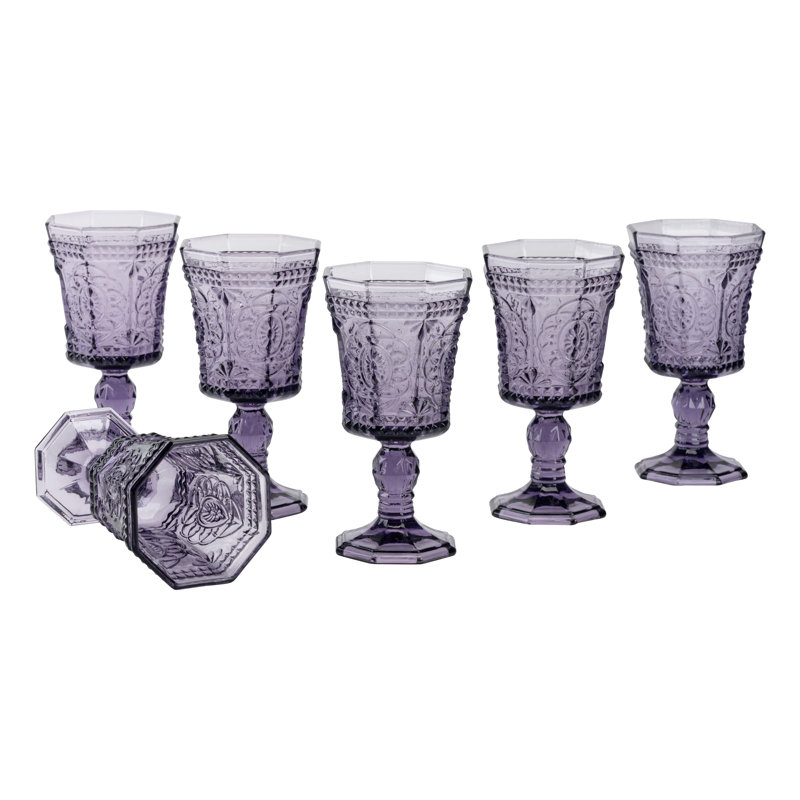 Hillyer 8oz. Goblet Set, Amethyst