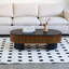 Table basse elliptique avec rangement caché et plateau amovible-1364793469