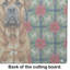Planche à découper en verre Red Bullmastiff Christmas PoinsettIas-119894412