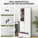 68"H Bathroom Storage Cabinet with 2 Doors and 4 Drawers Multiple Storage Space Closet System with Adjustable Shelf