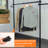 Telescopic Garment Rack, Heavy Duty Design Movable DIY By Hand No Damage To Wall Ceiling Hanging Rail, 31-47In Wide Adjustable, 120 Kilogram Loading, Reach Hook Included-1810985222