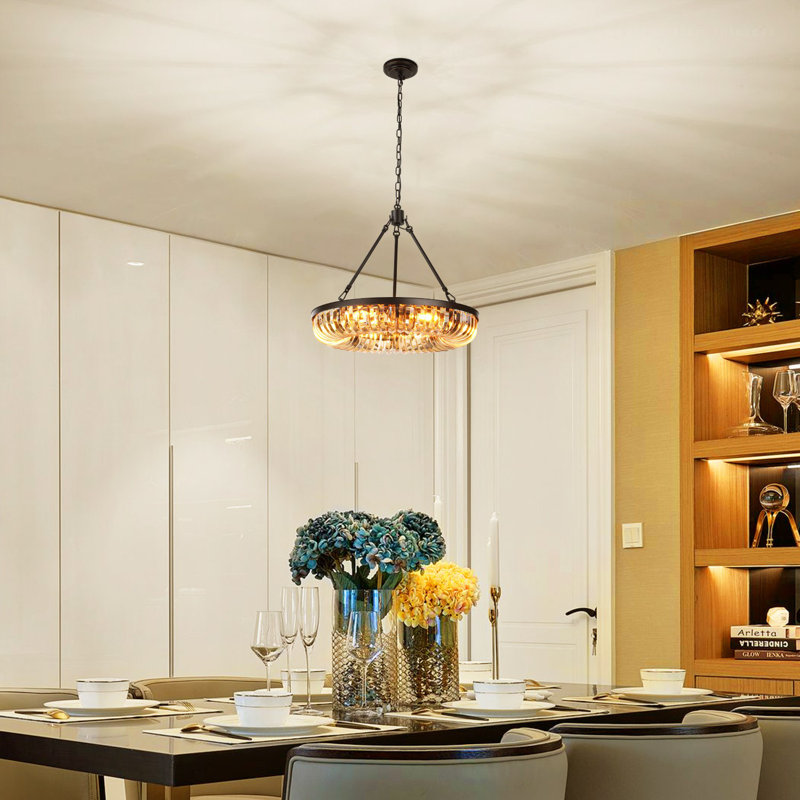 Lustre en cristal 6 lumières