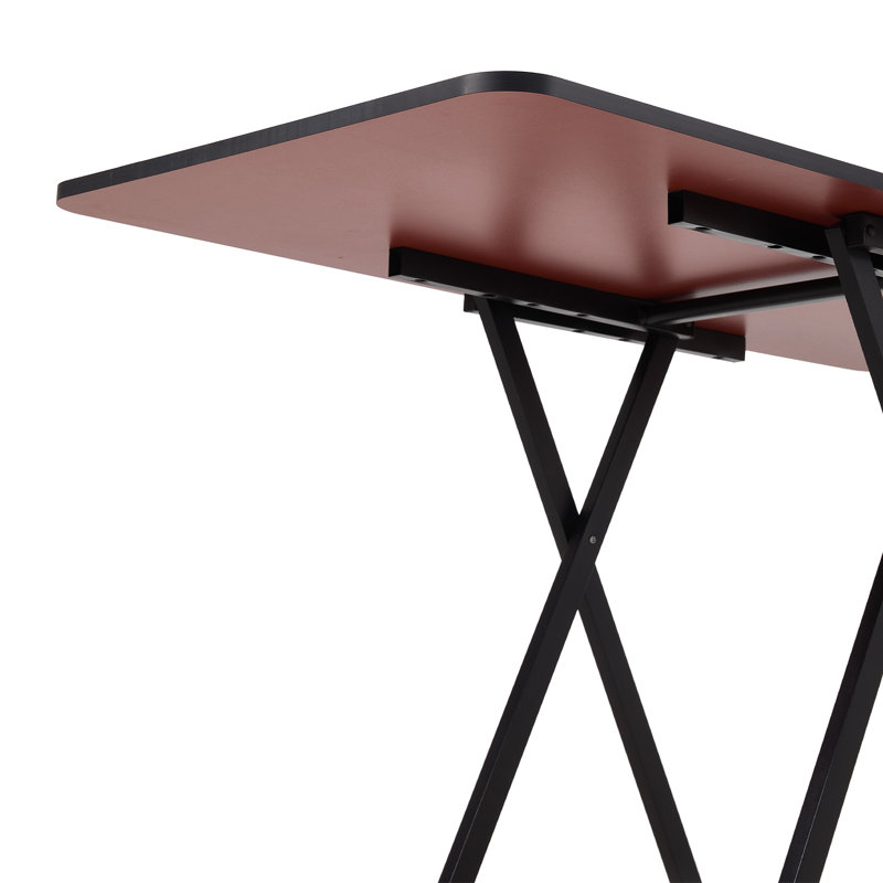 Foldable Rectangular Dining Table, Black