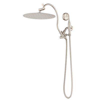 Bras de douche pivotant avec douchette Rainfall