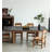Black rectangular solid wood dining table