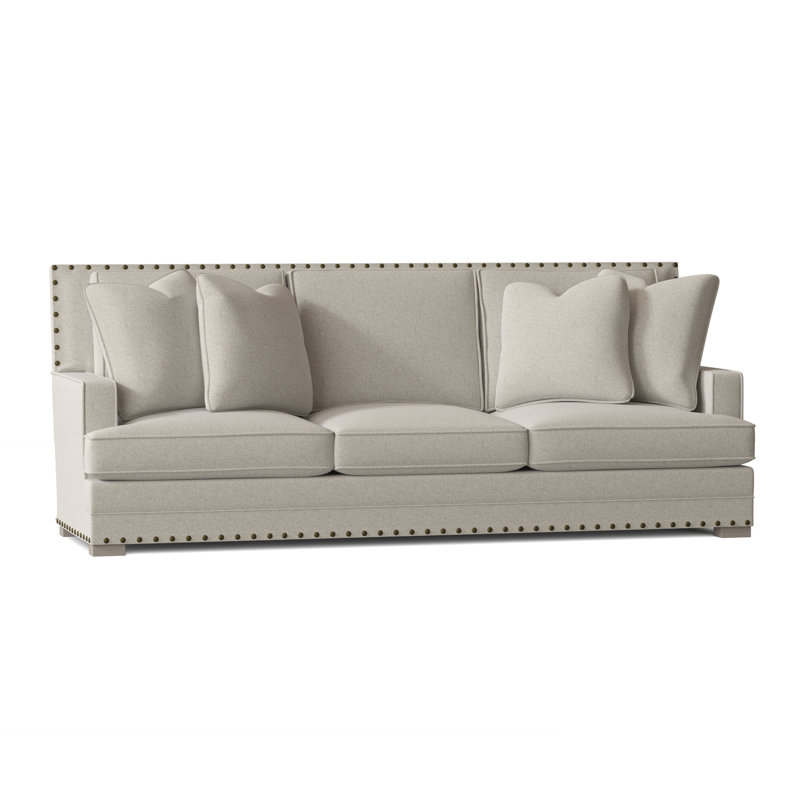 Cantor Upholstered 94.5'' Sofa, Cream Linen 1429-002, Blanca