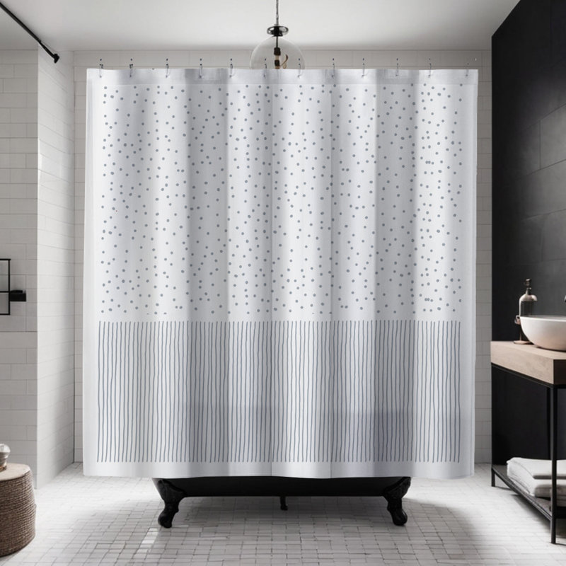 Rideau de douche Coco, Gris