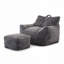 Fauteuil à billes avec repose-pieds Corduroy-1036457819