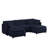 101" U-Shaped Cloud Couch: 5-Piece Modular Sectional Sofa With 2 Ottomans – Ultra-Plush Chenille Fabric, Deep Seating & Sleeper Design For Modern Living Rooms-136329322