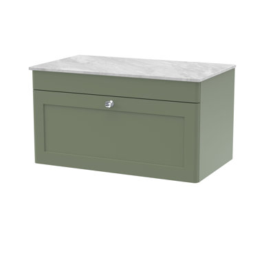 Classique Single Bathroom Vanity with Natural Marble Basin