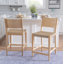 Tabouret de comptoir en bois massif Corrine