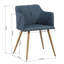 Agra 47cm H Polyester Blend Upholstered Armchair in Gray-887568782