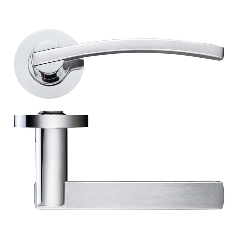 Adria Latch Door Handle, Tuscan Rose Gold