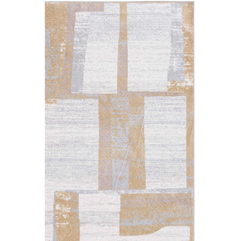 Bellay Performance Machine Washable Abstract Rug, Square 6'7"