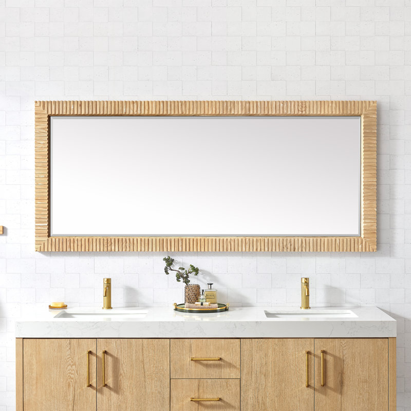 Miroir de salle de bain mural Osaka, 31,9 po x 72 po