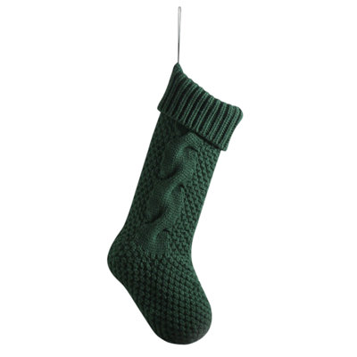 Knitted Wool Candy Bag Double-sided Twists 8-character Narrow Version Gift Bag Pendant Christmas Stocking