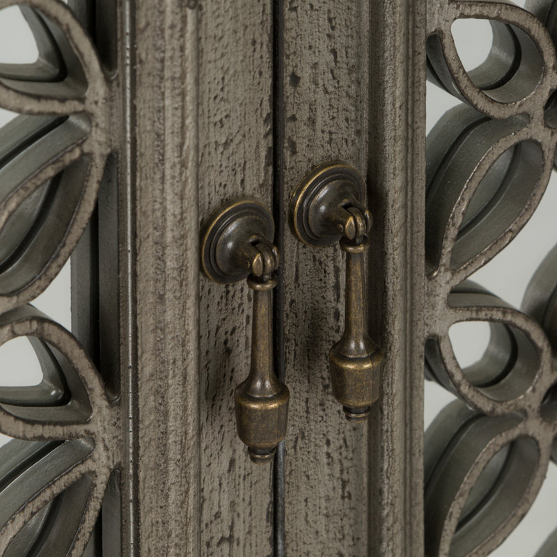 Della Accent Cabinet, Brown, 36.5" H x 38" W x 17" D