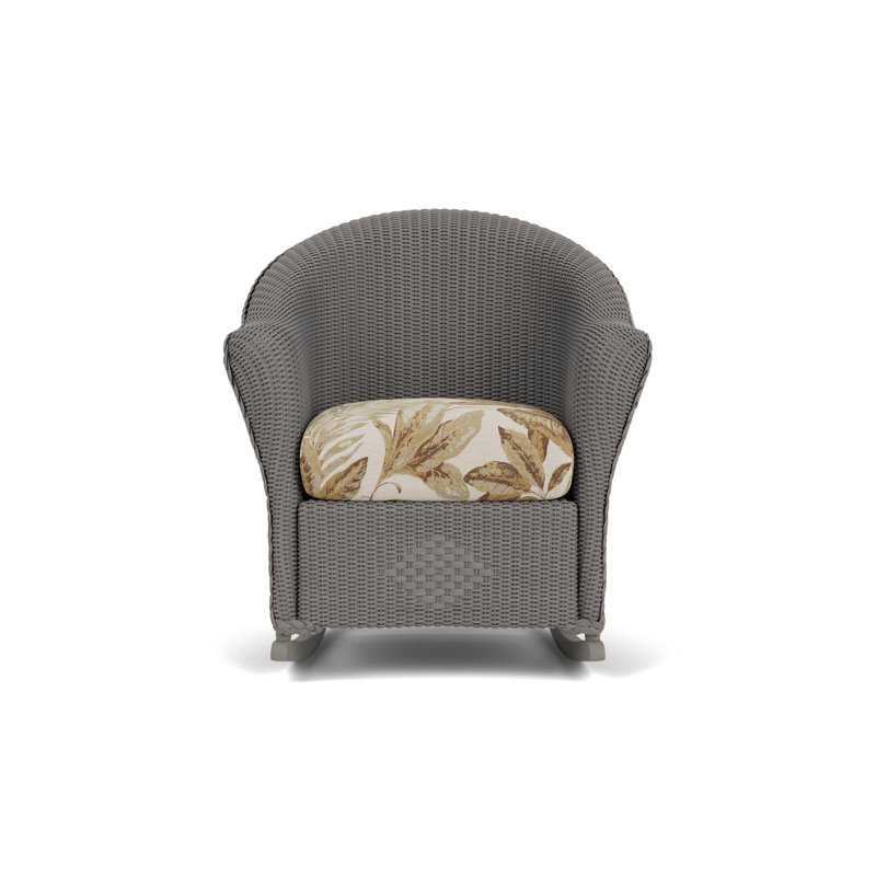 Reflections Outdoor Rocker Chair, Botanic Willow, Pewter