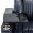 270° Power Swivel Recliner,Home Theater Seating With Hidden Arm Storage And LED Light Strip,Cup Holder,360° Swivel Tray Table,And Cell Phone Holder,Soft Living Room Chair,Blue-1066447780