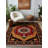 Albasa Collection Digital Print Cotton-Polyester Orange Colorful Moroccan Rug-701572276