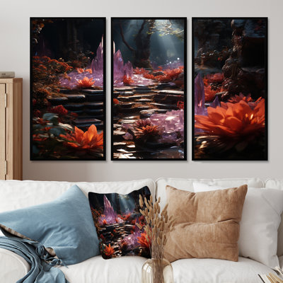 Marinello - Abstract Landscape Wall Art Living Room Set