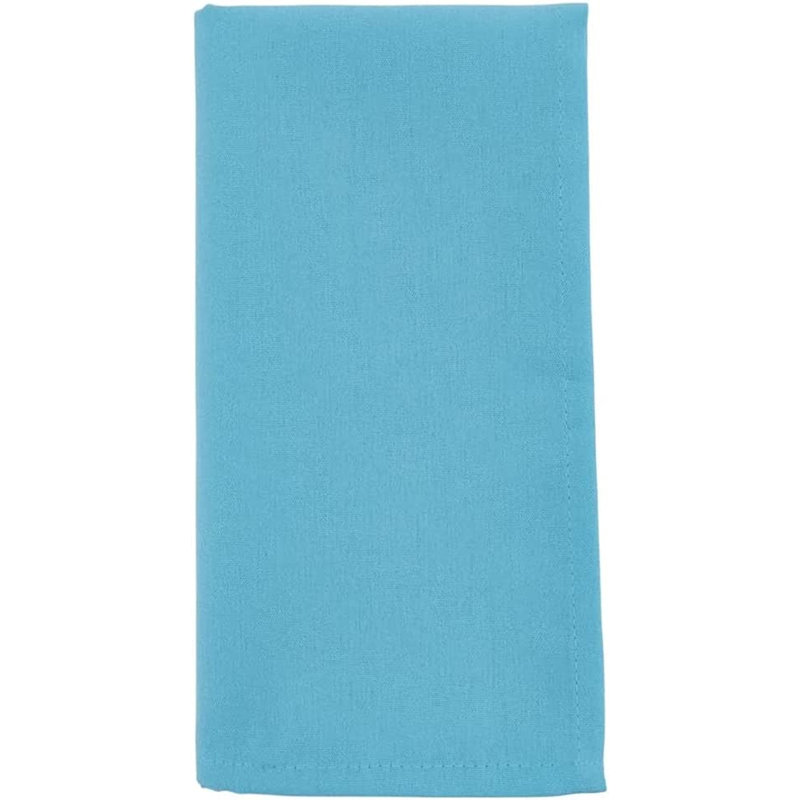 Polyester No Pattern Square Napkin, Aqua