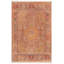 Tapis 100% coton antique rose et doré 4 pi x 6 pi lavable à la machine
