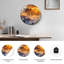 Horloge murale en verre Mountain-1472440661
