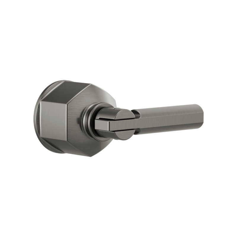 Invari® Single-Handle Floor Mount Tub Filler, Lever, Luxe Steel