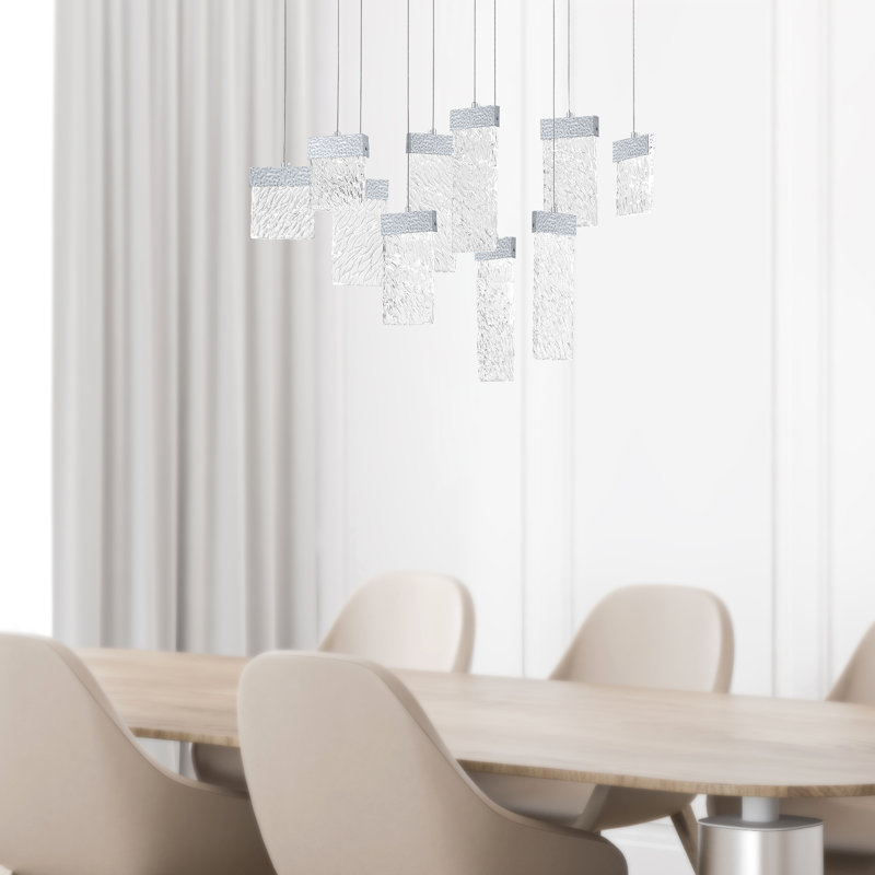 Lustre DEL avec finition étain, Étain