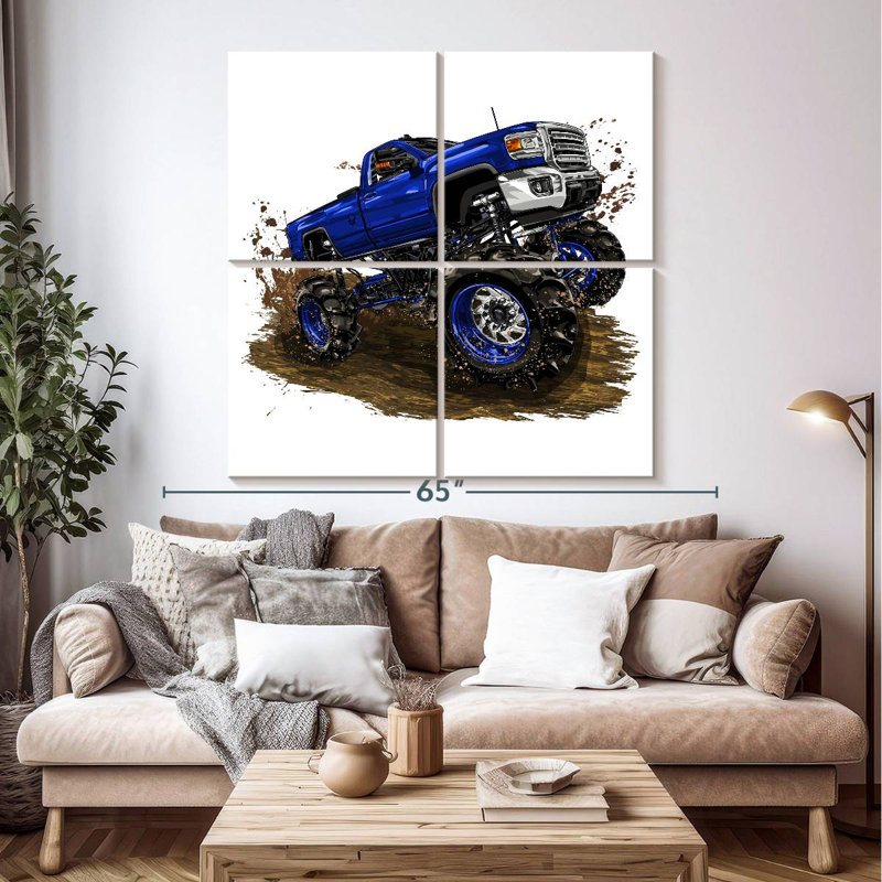 Mehar Monster Truck, 50" H x 50" W