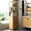 Armoire de rangement à 3 niveaux - conception mince naturelle pour une unité domestique et peu encombrante