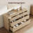 Allete 55.2"W Modern Fluted Panel 7-Drawer Dresser-243733643