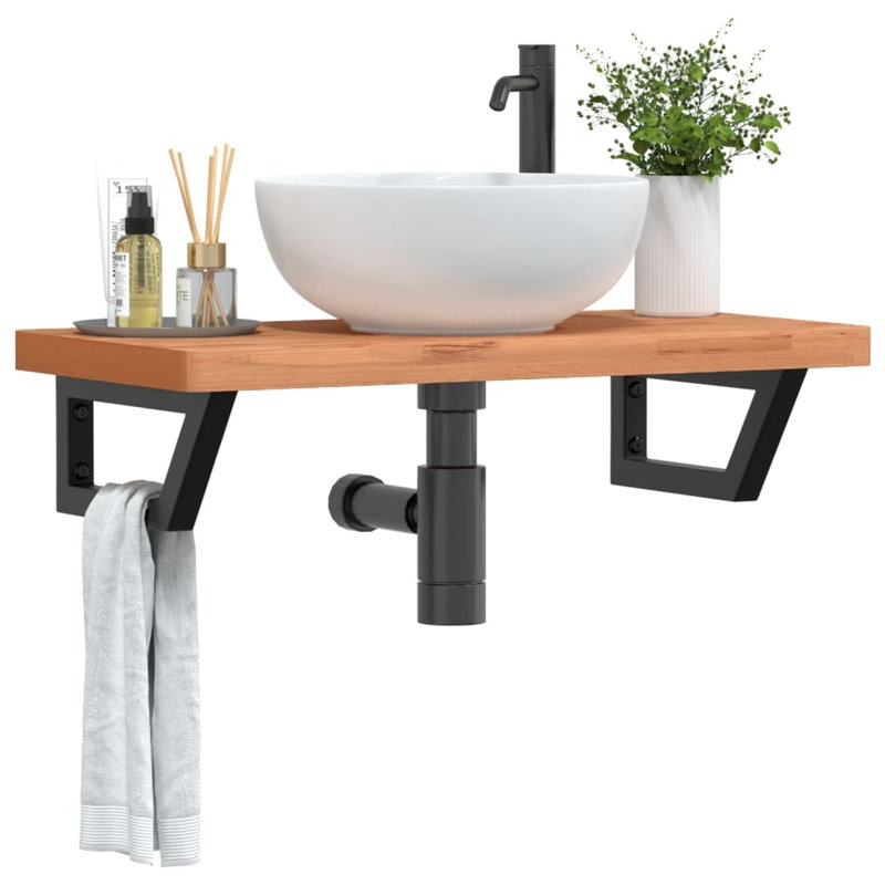 Accent Shelf, Black, 4" H x 80" W x 40" D