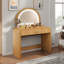 Makeup Vanity Table With Mirror Touch Screen Lighted Mirror, Dressing Table And Drawer