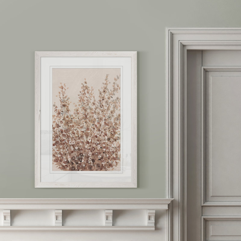 «Rustic Wildflowers II» par Paul Cezanne - reproduction d'art encadrée, H 38 po x l 28 po x P 1,25 po, Imprimé encadré blanc